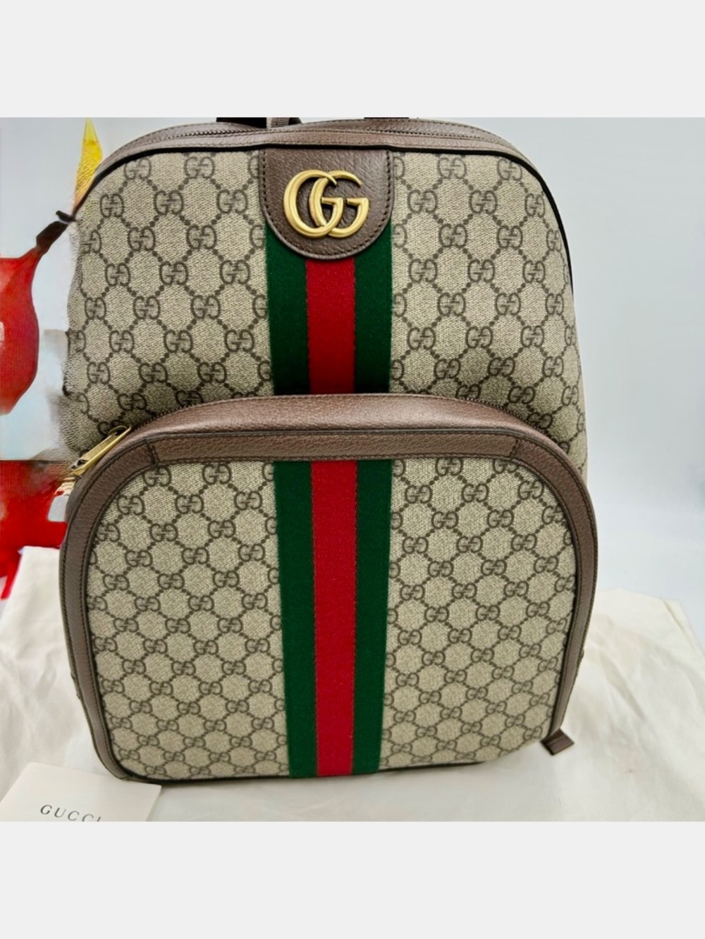 Gucci Ophedia GG Supreme Backpack.  Made in Italy. New with tags. - Picture 2 of 13
